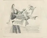 Colin Middleton, Birdsong, charcoal and pencil