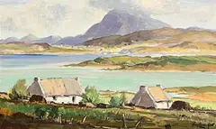 Muckish Mountain, Co. Donegal by Rowland Hill, oil on board, sold Jul 2024