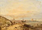 Edwin Hayes, Near Carrickfergus Castle, Antrim, oil on canvas