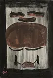 Tony O'Malley, Abstraction of Birds, gouache on paper