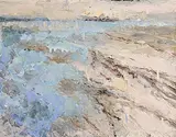 Bernadette Kiely, Water on Sand, 1998, oil on canvas board