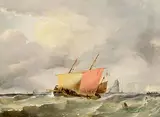 Coastal Scene Near Blackrock by 19th & 20th Century English School, oil on board, sold Jul 2024