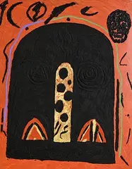 Michael Mulcahy, Power Door, 1985, oil on canvas