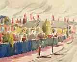 Daniel O'Neill, Autumn Day, watercolour on paper