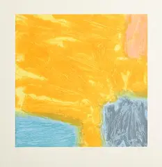 Taffina Flood, Yellow Earth, etching and aquatint - number 70 from an edition of 75