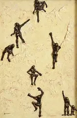 Eóin O'Connor, Watching the Climbers, mixed media