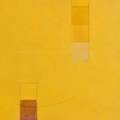 Gamboge Line by Felim Egan, 2004, mixed media on canvas laid on board, sold Jun 2024