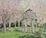 Letitia Marion Hamilton, Spring Garden, oil on canvas