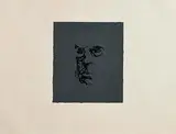 Study of W.B. Yeats by Louis le Brocquy, 1984, lithograph on Japon paper - printer's proof, sold Jun 2024