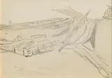 Jack Butler Yeats, The Livery, pencil on paper