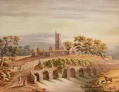 John E. Bosanquet, Dripsey Bridge, Coachford, Co. Cork, watercolour on paper
