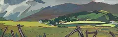 Kitty Wilmer O'Brien, West of Ireland Landscape, gouache on board