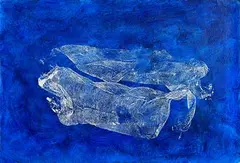 Anne Yeats, Nets, oil on paper