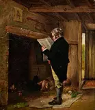 19th Century Irish School, The Land League, oil on canvas