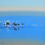 Inch Beach by John Morris, oil on board, sold Jun 2024