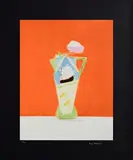 Craigie Aitchison, Still Life of Vermillion, 2008, screenprint on Wove paper - number 50 from an edition of 85