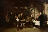 19th Century English School, The Village Tavern, oil on canvas