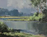 River Lagan near Dunmore by George K. Gillespie, oil on canvas, offered Jun 2024