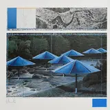 Christo, The Umbrellas (Joint Project for Japan and USA), offset lithograph