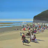 Sunday Afternoon, Ballybunion by John Morris, 2013, oil on board, sold Jun 2024
