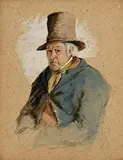 The Gentleman by Erskine Nicol, watercolour on card, sold Jun 2024