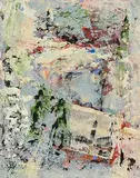 A Memory by John Kingerlee, 2023, oil and collage on card, sold Jun 2024