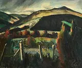 Peter Collis, Wicklow Landscape, oil on canvas laid on board