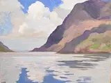 Letitia Marion Hamilton, Killary Harbour, oil on board