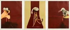 Francis Bacon, Second Version, 1944, lithograph in colors on Arches wove paper (triptych) - number 2 from an edition of 60 (there were also 23 hors commerce impressions and eight artist's proofs) - Co-published by Edition Frédéric Birr and Michel Archimbaud for Librairie Séguier, Paris, 1989