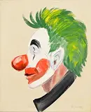 Frank Sinatra, Clown, oil on canvas