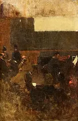 The Concert by Walter Osborne, oil on canvas, sold May 2024
