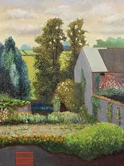 Regent St. Garden by Stephen McKenna, 1999, oil on canvas, sold May 2024
