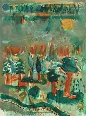 Noel Murphy, Parkland, 2008, oil on board