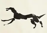 Leaping Wolfhound by Louis le Brocquy, 1969, lithograph - number 5 from an edition of 70, sold May 2024