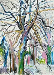Elizabeth Cope, On the Canal, oil on canvas