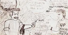 Shane MacGowan, It's Dynamite, pen on paper