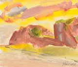 Basil Blackshaw, Coast Road, oil on board