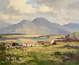 Near Letterfrack, Renvyle, Connemara, Co Galway by Maurice Canning Wilks, oil on canvas, sold May 2024