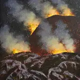 Tim Goulding, Hill Fires, 2000, oil on canvas