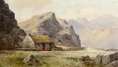 Alexander Williams, Cottage in Connemara, oil on canvas