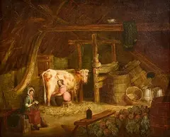 James Ward, Milking Time, oil on canvas