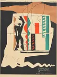 Le Corbusier, Modulor, 1956, original lithograph in colours - published by Maeght, Paris