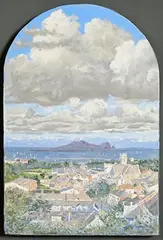 John Kirwin, Howth Village, oil on canvas