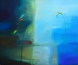 Sophie Aghajanian, Distant Lights II, oil on canvas