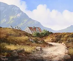 Famine Cottage by Eileen Meagher, 2004, oil on canvas, sold May 2024