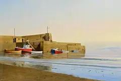Padraig Lynch Irish, At Loughshinny, County Dublin, oil on canvas