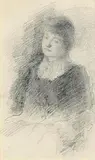 Lady Relaxing by John Butler Yeats, pencil on paper, sold May 2024