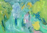 Nancy Wynne-Jones, Gillian's Garden, acrylic on paper