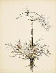 Ronald Searle, Bouquet Garni, lithograph - number 24 from an edition of 99
