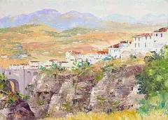 Fergus O'Ryan, Ronda, Andaluca, Spain, oil on board
